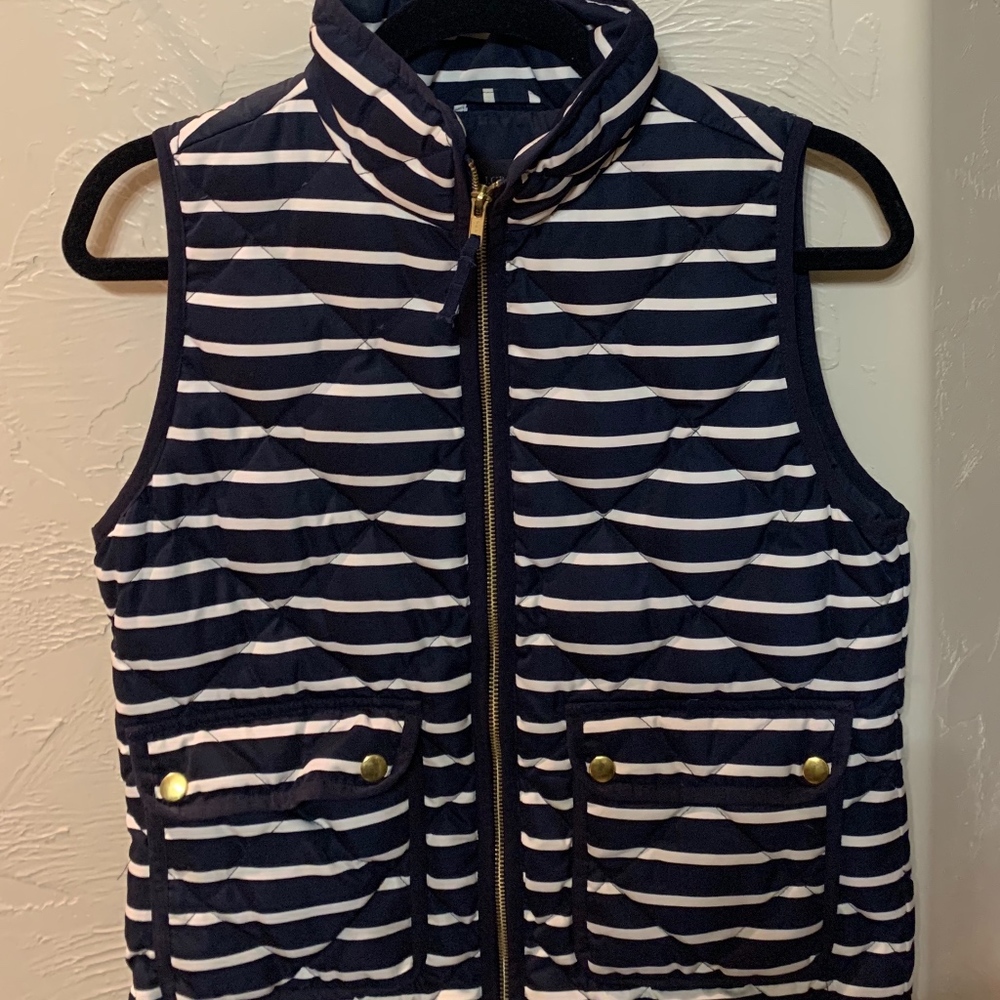 J CREW Striped Vest Size XS